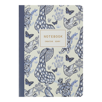 Записна книга Buromax Nature А5 32 аркуши в клітинку темно-синя BM.24822101-03 фото