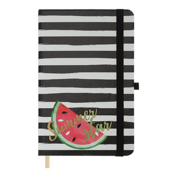 Записна книга Buromax Trendy 136x207 мм 96 аркушів в клітинку чорна BM.255111-01 фото