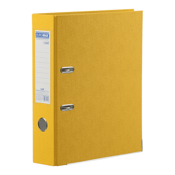 Папка-реєстратор А4 одностороння Buromax Lux 70 мм жовта BM.3011-08c фото