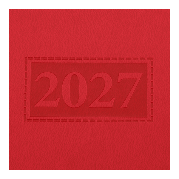 Щоденник датований 2027 Buromax Gentle А5 зі штучної шкіри та поролону 336 сторінок червоний (BM.2109-05) BM.2109-05 фото