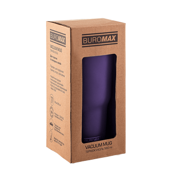 Термокухоль Buromax Morandi, 560 мл, фіолетовий (BM.00102-07) BM.00102-07 фото