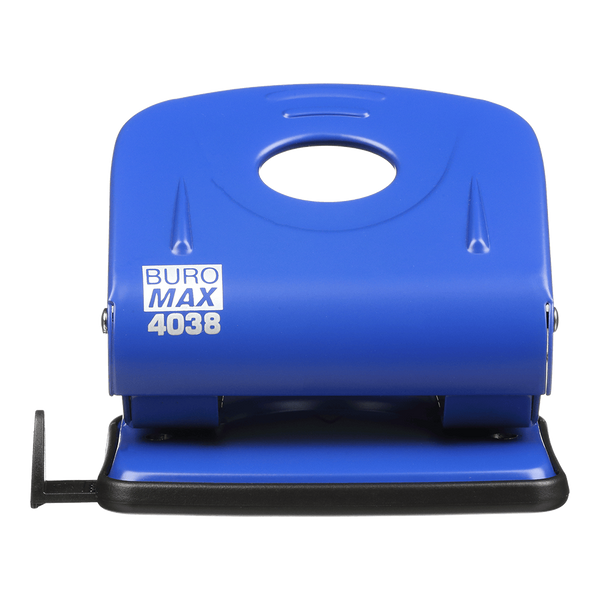 Дырокол металлический до 30 листов Buromax 127х95х55 мм синий BM.4038-02 фото