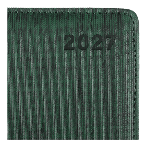 Щоденник датований 2027 Buromax Ember А5 зі штучної шкіри та поролону 336 сторінок темно-зелений (BM.211002-16) BM.211002-16 фото
