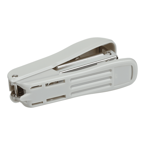 Степлер пластиковий Buromax №10 до 10 аркушів сірий BM.4102-09 фото