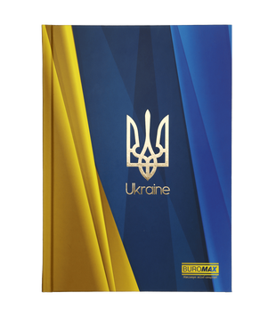 Записная книга Buromax Ukraine А5 96 листов в клеточку синий-электрик BM.24511101-45 фото