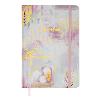 Записна книга Buromax Abstract A5 96 аркушів в клітинку світло-рожева BM.255115-43 фото