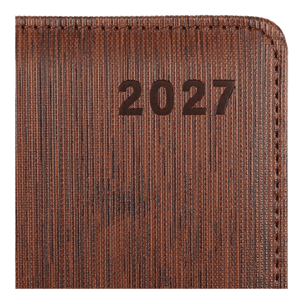 Ежедневник датированный 2027 Buromax Ember А5 из искусственной кожи и поролона 336 страниц темно-коричневый (BM.211002-19) BM.211002-19 фото