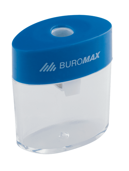 Чинка для олівців з контейнером Buromax Tube на 1 отвір асорті BM.4752 фото