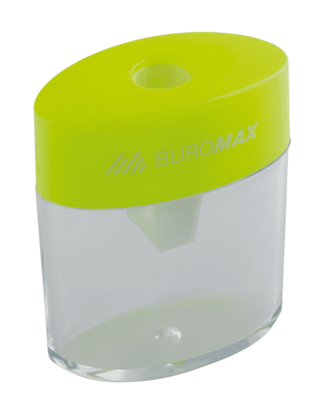 Чинка для олівців з контейнером Buromax Tube на 1 отвір асорті BM.4752 фото