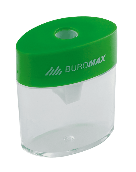 Чинка для олівців з контейнером Buromax Tube на 1 отвір асорті BM.4752 фото