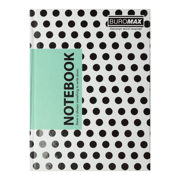 Записна книга Buromax Insolito А5 96 аркушів в клітинку бірюзова BM.24511102-06 фото