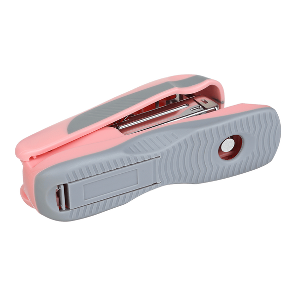 Степлер пластиковий Buromax Pastel №24,26 до 20 аркушів рожевий BM.4215-10 фото