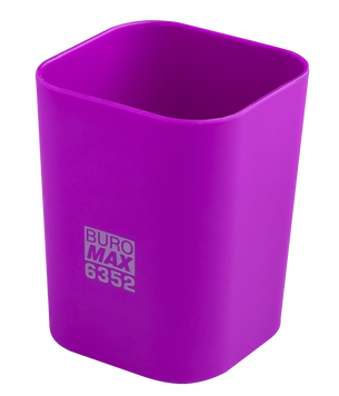 Підставка для ручок пластикова Buromax Rubber Touch фіолетова BM.6352-07 фото