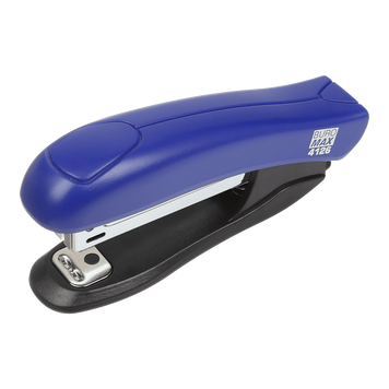 Степлер пластиковый Buromax №10 до 12 листов синий BM.4126-02 фото