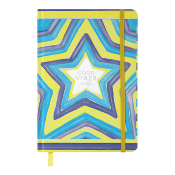 Записна книга Buromax Star A5 96 аркушів в клітинку блакитна BM.255117-14 фото