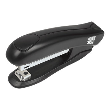 Степлер пластиковий Buromax №10 до 12 аркушів чорний BM.4126-01 фото