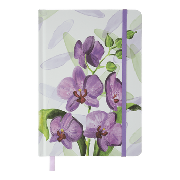 Записна книга Buromax Orchid A5 96 аркушів в клітинку лавандова BM.255119-39 фото