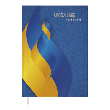 Щоденник недатований А5 Buromax Ukraine 288 сторінок синій BM.2021-02 фото
