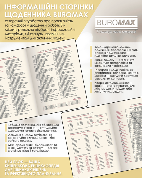 Ежедневник датированный полиграфический Buromax Fattore A5 336 страниц темно-синий BM.2139-03 фото