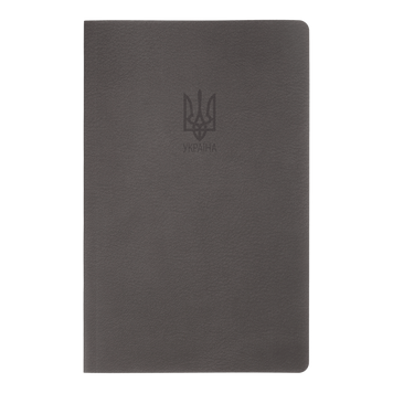 Записна книга Buromax Military А5 64 аркуши в клітинку обкладинка з синтетичного каменя графіт BM.295190-50 фото