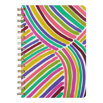 Записна книга на пружині збоку Buromax Painting A5 80 аркушів в клітинку салатова BM.24572108-15 фото