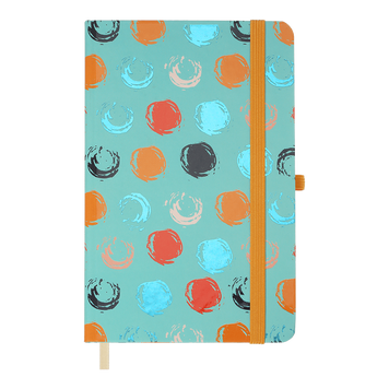 Записна книга Buromax Trendy 136x207 мм 96 аркушів в клітинку бірюзова BM.255111-06 фото