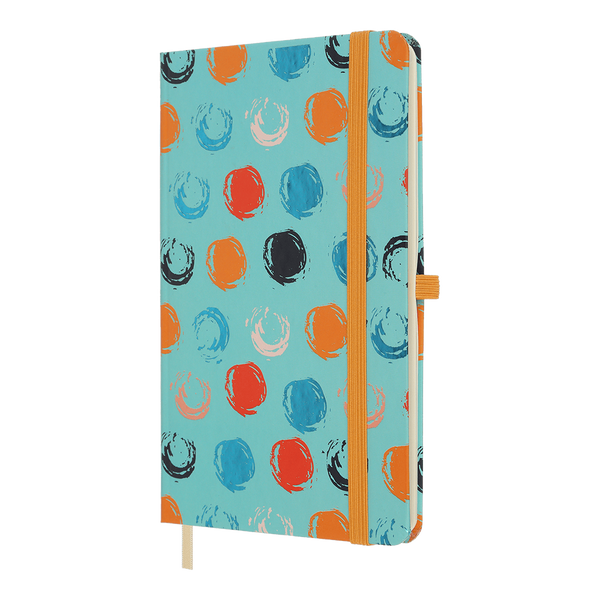 Записна книга Buromax Trendy 136x207 мм 96 аркушів в клітинку бірюзова BM.255111-06 фото