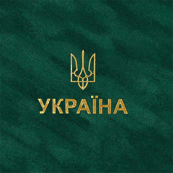 Щоденник датований Buromax Patriot Velour зі штучної шкіри А5 336 сторінок зелений BM.21133-04 фото