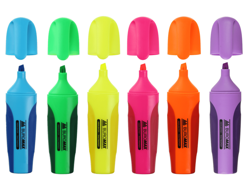 Набор из 6-ти текстовых маркеров Buromax Neon 2-4 мм BM.8904-94 фото