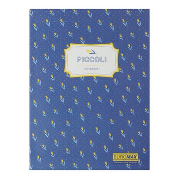 Записна книга Buromax Piccoli А5 80 аркушів в клітинку синя BM.24522101-02 фото