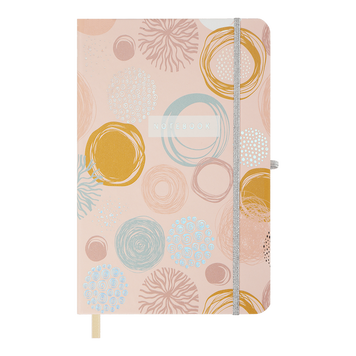 Записна книга Buromax Felicity 136x207 мм 96 аркушів в клітинку зефірна BM.255103-43 фото