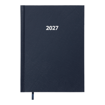 Щоденник датований 2027 Buromax Strong А5 з бумвінілу 336 сторінок темно-синій (BM.2129-03) BM.2129-03 фото