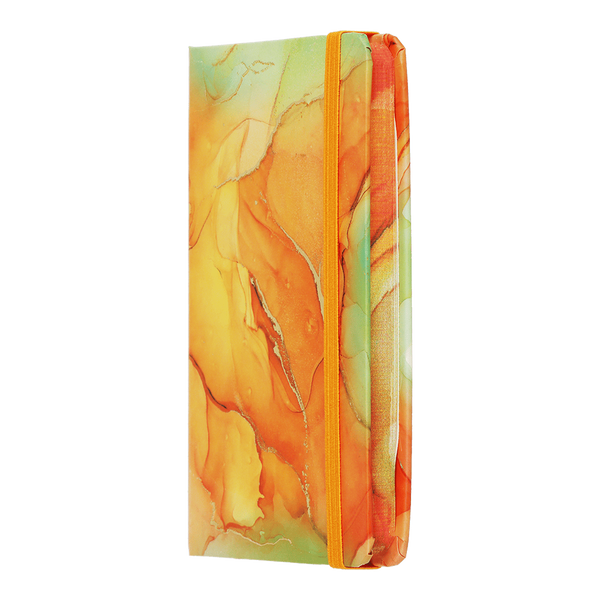 Записна книга Buromax Marble A5 80 аркушів в клітинку помаранчева BM.256101-11 фото