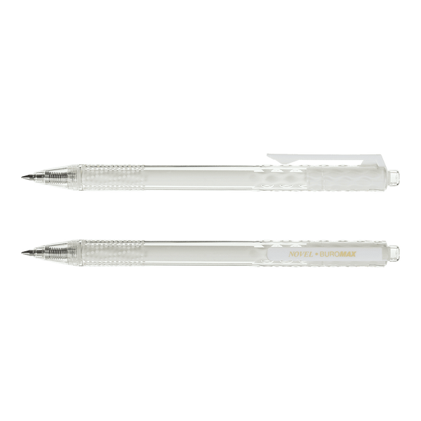 Ручка гелевая автоматическая Buromax Novel 0.5 мм синие чернила BM.8372-01 фото