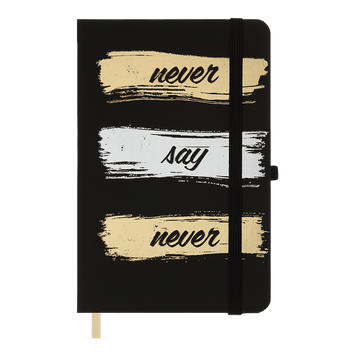 Записна книга Buromax Idea 136x207 мм 96 аркушів в клітинку чорна BM.255104-01 фото