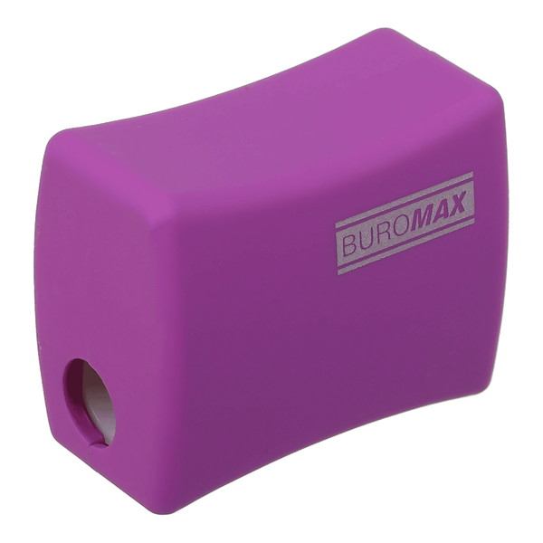 Точилка для карандашей с контейнером Buromax Alfa Rubber Touch на 2 отверстия в блистере BM.4778-1 фото