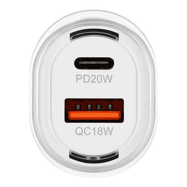 Автомобільний зарядний пристрій Buromax USB-A+C, 38 Вт, PPS, білий (BM.0634) BM.0634 фото