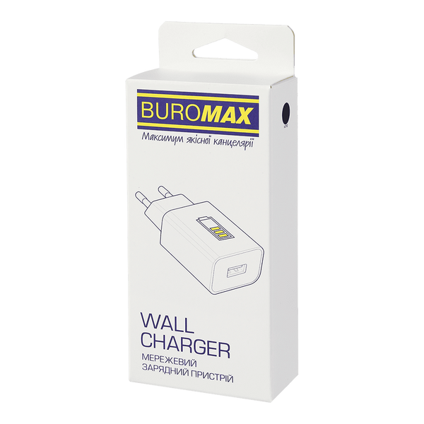 Мережевий зарядний пристрій Buromax USB-A+C, 20 Вт, чорний (BM.0650) BM.0650 фото