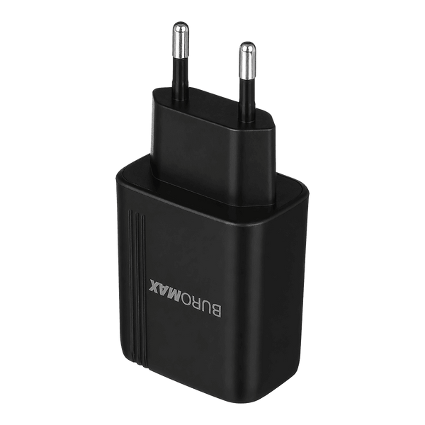 Мережевий зарядний пристрій Buromax USB-A+C, 20 Вт, чорний (BM.0650) BM.0650 фото