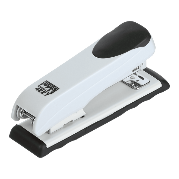 Степлер пластиковий Buromax №24,26 до 20 аркушів 136х36,5х53 мм сірий BM.4227-09 фото