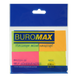 Блок паперу для нотаток з клейким шаром Buromax Neon 38x51 мм 4 кольора по 50 аркушів BM.2324-98 фото