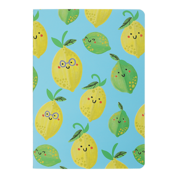 Записна книга Buromax Fruits А5 32 аркуши в клітинку блакитна BM.24822103-14 фото