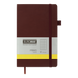 Записна книга Buromax Primo 125x195 мм 96 аркушів в клітинку коричневий BM.291161-25 фото