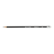 Олівець чорнографітний Buromax Silver HB з ластиком трикутний корпус BM.8510-100 фото 7