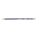 Олівець чорнографітний Buromax Silver HB з ластиком трикутний корпус BM.8510-100 фото 3