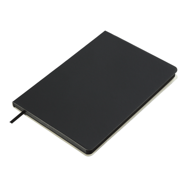 Блокнот діловий Buromax Touch Me A5 в лінію 96 аркушів обкладинка зі штучної шкіри чорний BM.295202-01 фото