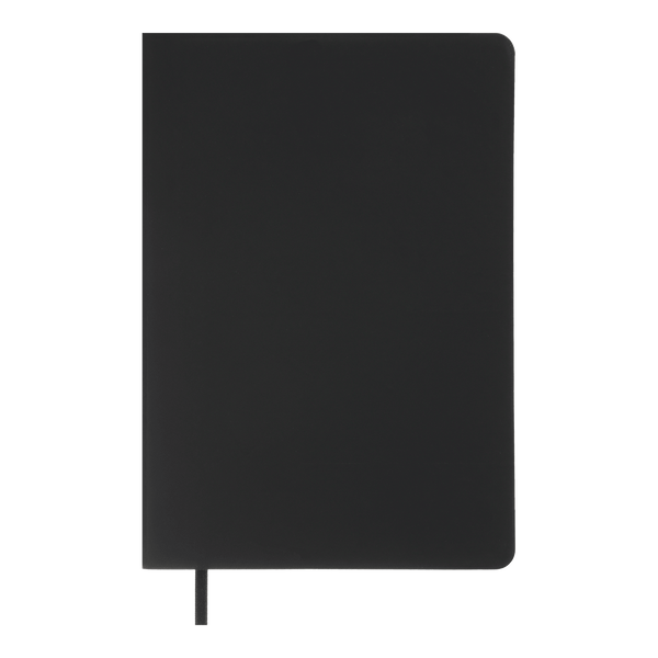 Блокнот діловий Buromax Touch Me A5 в лінію 96 аркушів обкладинка зі штучної шкіри чорний BM.295202-01 фото