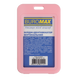Бейдж вертикальний Buromax 69х111 мм рожевий BM.5414-10 фото 1