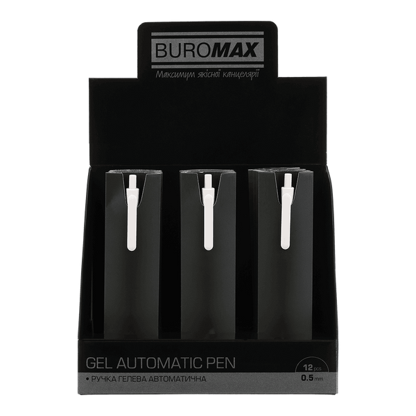 Ручка гелевая автоматическая Buromax Mist 0.5 мм, синие чернила, айвори (BM.83103-37) BM.83103-37 фото