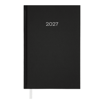 Щоденник датований 2027 Buromax Simple, A5, бумвініл, 320 сторінок, чорний (BM.21166-01) BM.21166-01 фото